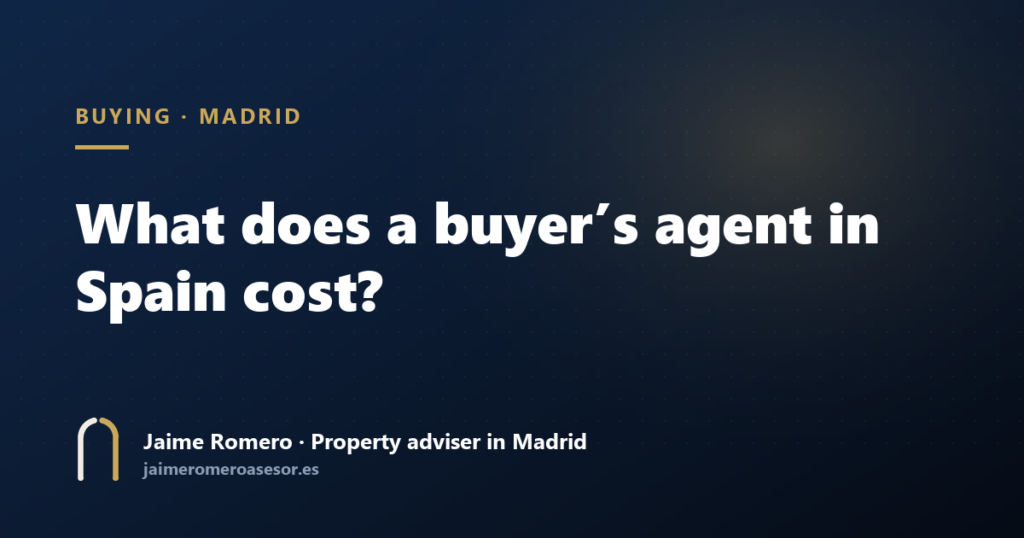 What does a buyer’s agent in Spain cost?